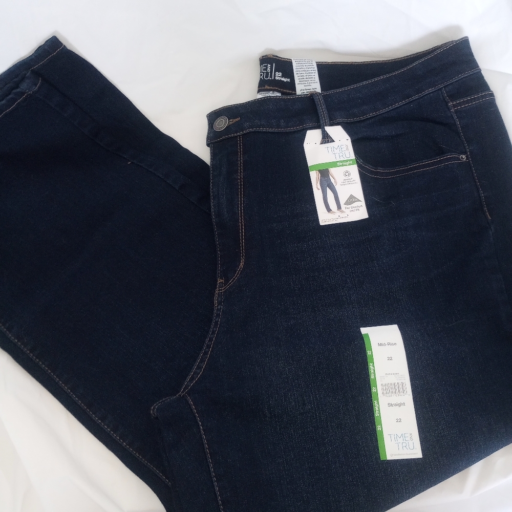 Time And Tru Dark Blue Jeans